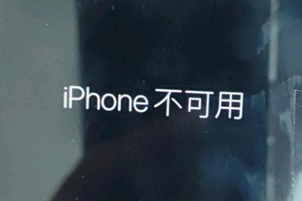 永和苹果服务网点分享锁屏界面显示“iPhone 不可用”如何解决 